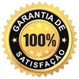 Selo de garantia de 100% de satisfação